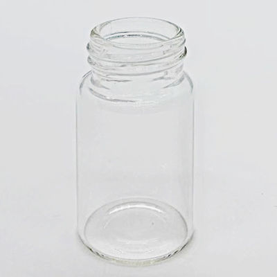 Altura clara de cristal 50m m de los frascos del tapón de tuerca 15ml del Borosilicate 5,0