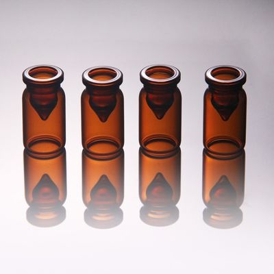Frascos de cristal minúsculos lisos 3ml Ámbar Vidrio Medicine Bottles