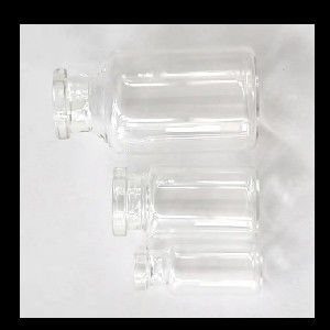 Frascos de cristal de la pequeña de la droga inyección médica de la botella claros y ambarinos