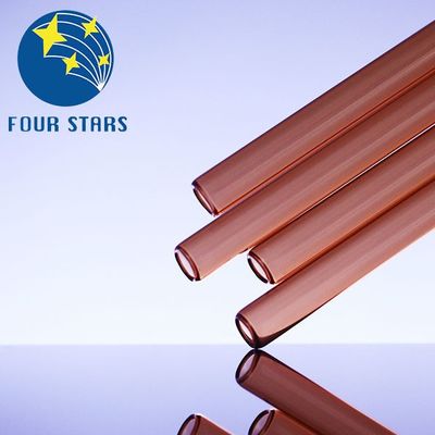 Tubo de ensayo altamente pulido 1-20ml de Ámbar Colored Vidrio tubo Small