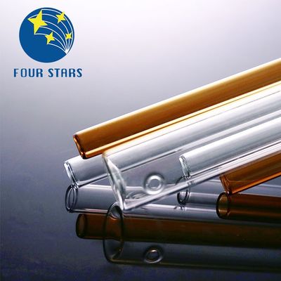 ODM fácil de Ámbar Vidrio tubo Transparent 1ml-20ml del extremo abierto
