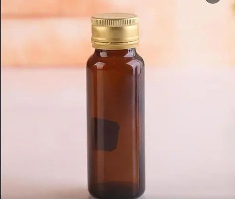 500ml botella líquida oral de cristal Brown Amber Round