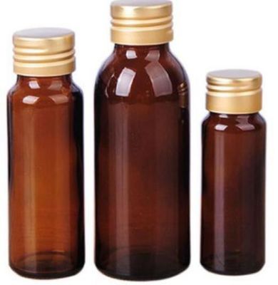 Botella líquida oral de cristal de cal sodada de 20 ml clara y ambarina