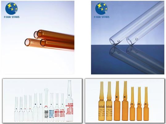 Tubo medio transparente de la ampolla del Borosilicate para el uso del laboratorio