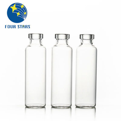 Frascos de cristal de cal sodada del espacio libre 20ml del claro de USP