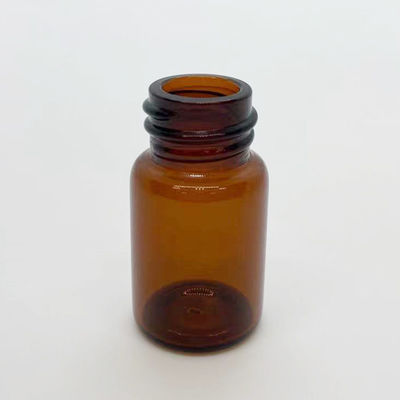 botellas de cristal del diámetro de 22m m las pequeñas atornillan los casquillos superiores de 7ml Ámbar Vidrio Viales With Screw