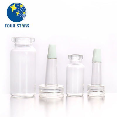 Frascos de cristal de la inyección farmacéutica claros y ambarinos