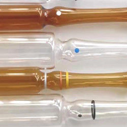 Cuello recto vacío de cristal fusible ligero 1ml de las ampollas de cristal