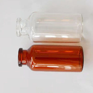 Frascos de cristal 7ml del tapón de la inyección de goma de Brown