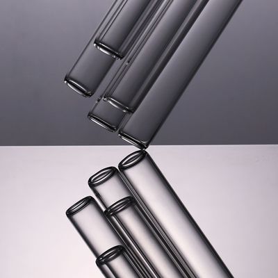 Grueso de pared redondo claro resistente del tubo de cristal del álcali ácido 0.5-1.6m m