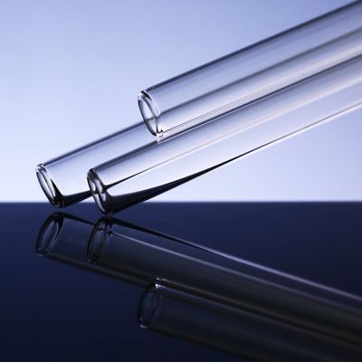 Alta longitud de la tuboría 1250-1800m m del vidrio de Borosilicate de R.i. Round
