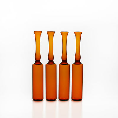Botella ambarina transparente de la penicilina de la inyección de las ampollas de cristal 40ml