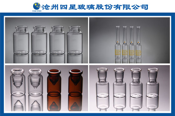Tubo de ensayo transparente de los frascos de cristal farmacéuticos claros y ambarinos 3ml con el corcho